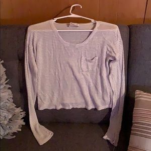 Long sleeve sweater crop top